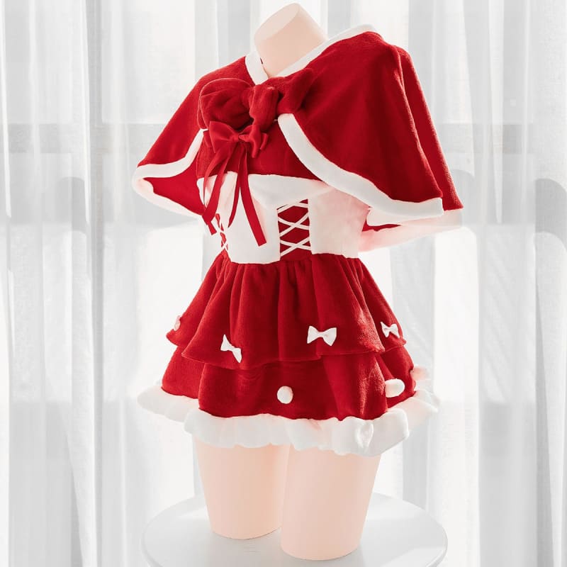 Lolvely Sweet Bows Santa Coat Dress MM2290