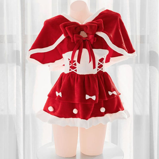 Lolvely Sweet Bows Santa Coat Dress MM2290