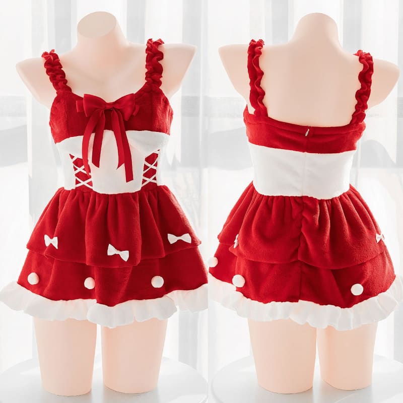 Lolvely Sweet Bows Santa Coat Dress MM2290