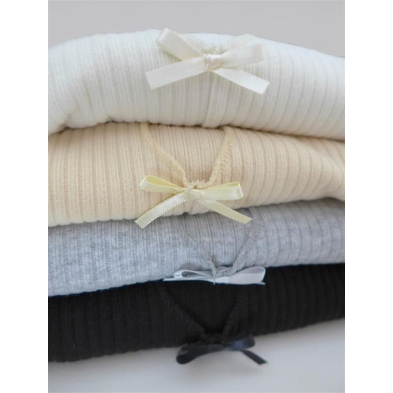 Long-Sleeve Crew Neck Bow Cutout Knit Top