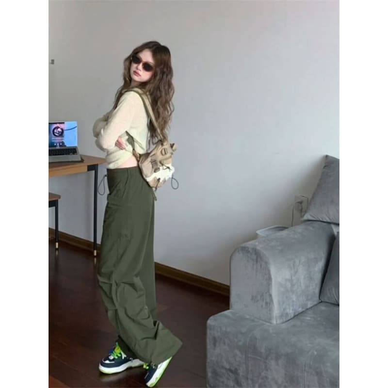 Long Sleeve Crew Neck Plain Sheer Knit Top