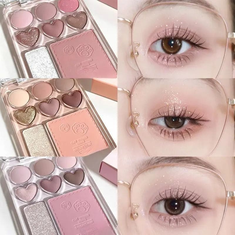 Kawaii Aesthetic Y2K Cute Fairy Love Eye Shadow Palette MK Kawaii Store