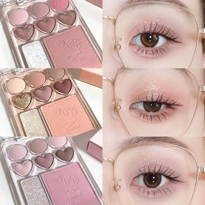 Kawaii Aesthetic Y2K Cute Fairy Love Eye Shadow Palette MK Kawaii Store