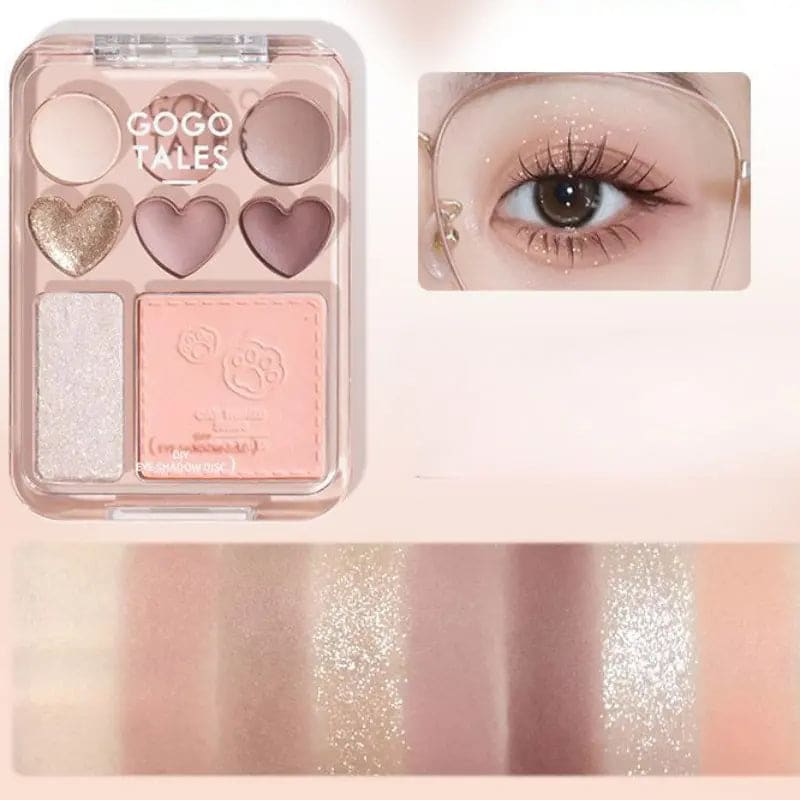 Kawaii Aesthetic Y2K Cute Fairy Love Eye Shadow Palette MK Kawaii Store