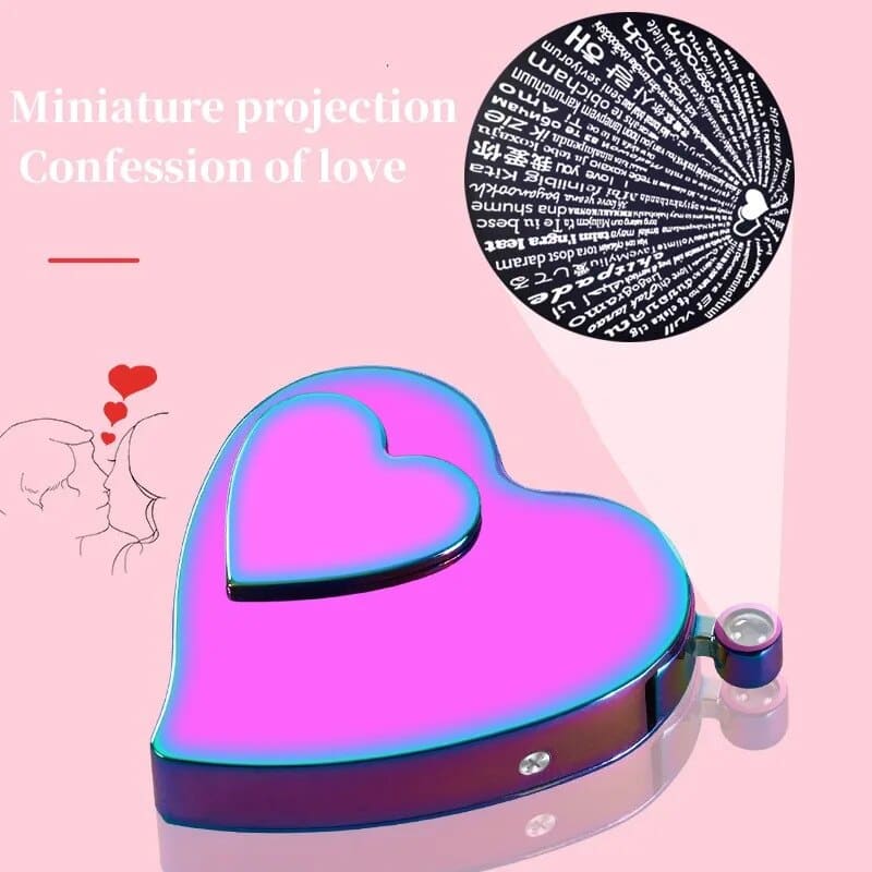 Love Heart Gas-electric USB Lighter - Lovesickdoe