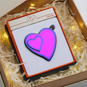 Love Heart Gas-electric USB Lighter - Lovesickdoe - Purple