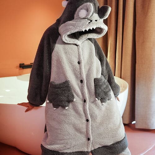 Lovely Comfy Kawaii Animal Pajamas Homewear ON813 - Wolf