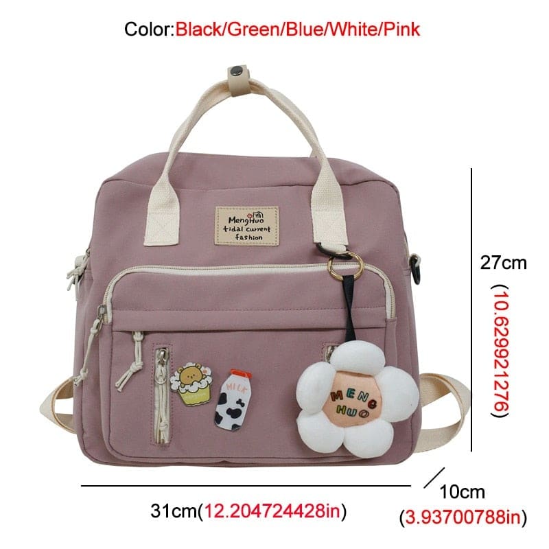 Lovely Multifunctional Small Badge Backpack BM056