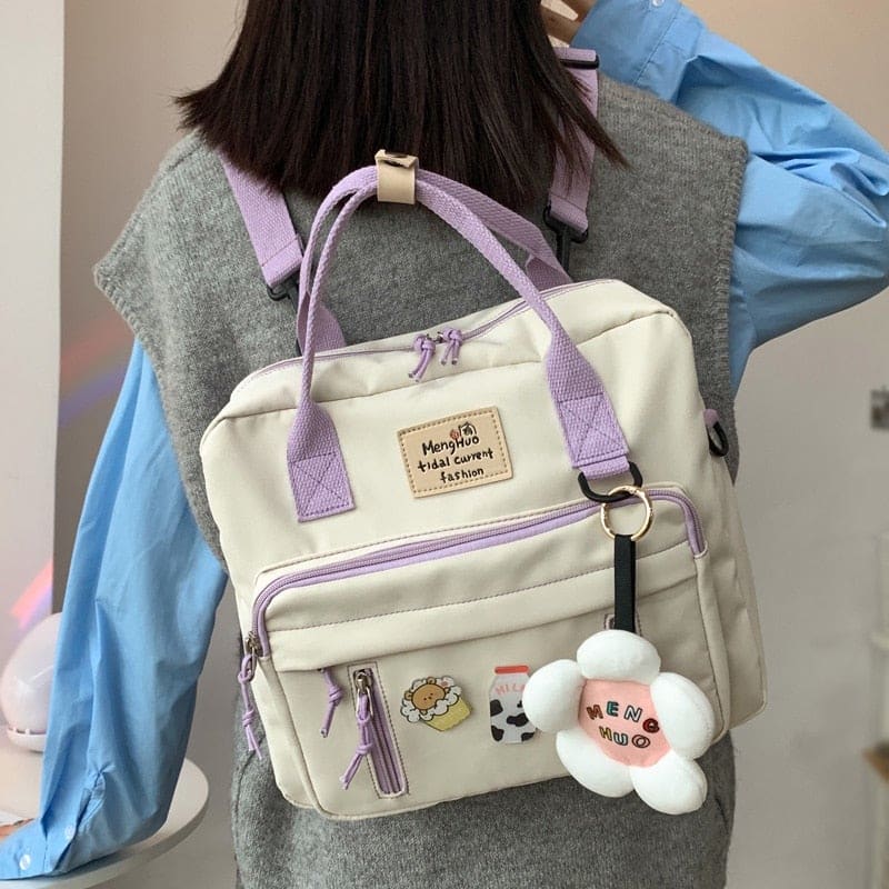 Lovely Multifunctional Small Badge Backpack BM056