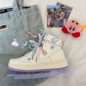 Lovely Pastel Magical Girl Hight Top Casual Wings Shoes