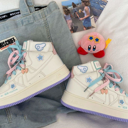 Lovely Pastel Magical Girl Hight Top Casual Wings Shoes