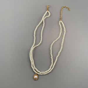 Luxury Pearl Vintage Necklace - White - Necklaces