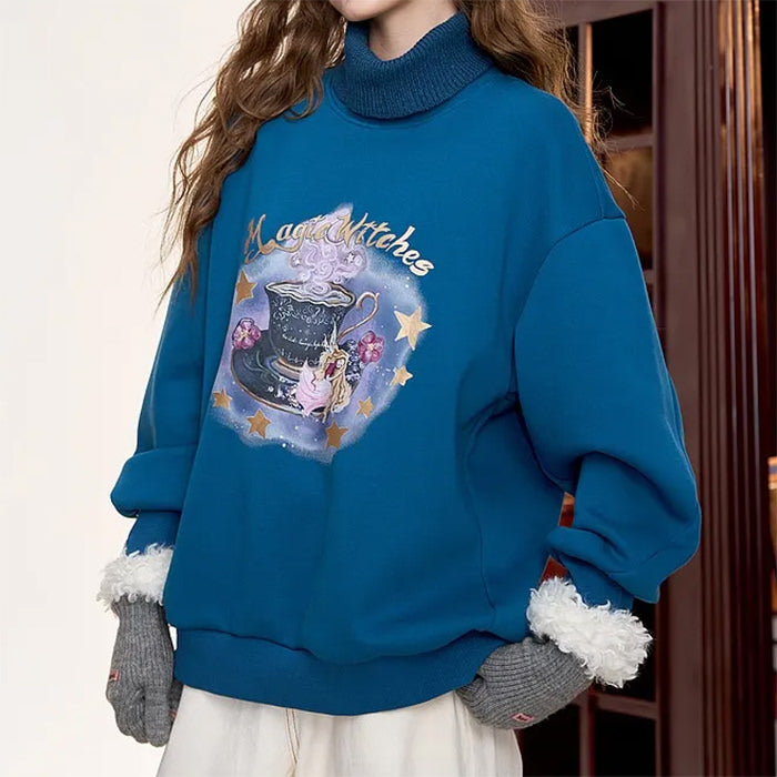 magic witches printed sweatshirt boogzel clothing