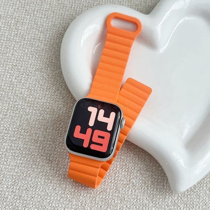 Magnetic Silicone Apple Watch Band - 1 Pc - Orange / IWATCH