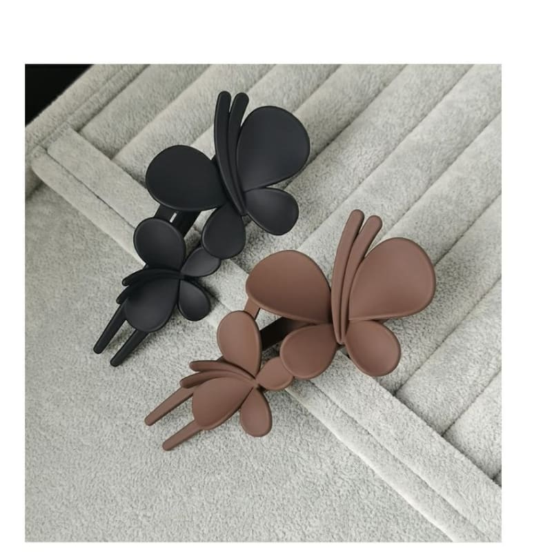 Matte Butterfly Resin Hair Clip