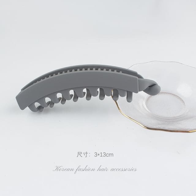 Matte Hair Clamp - 1 Pc - 03 - Gray / One Size