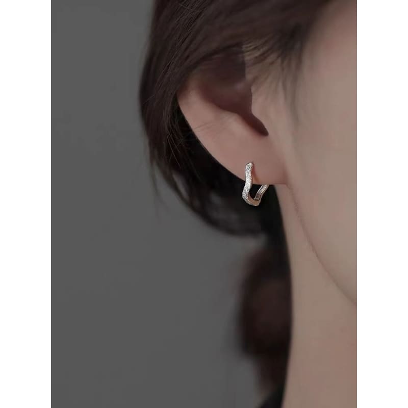 Matte Hoop Earring