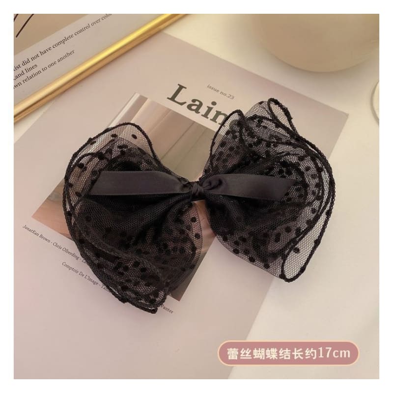 Mesh Bow Hair Clip (Various Designs)