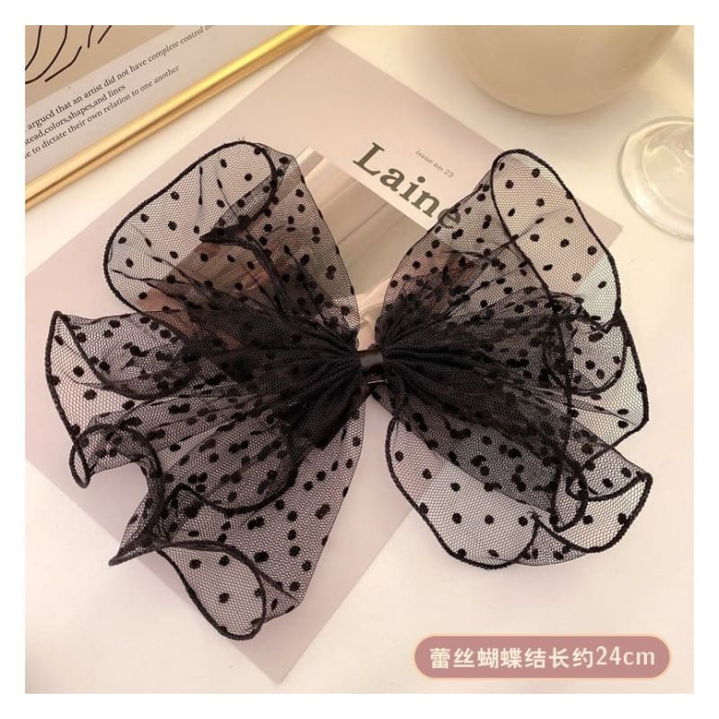 Mesh Bow Hair Clip (Various Designs)