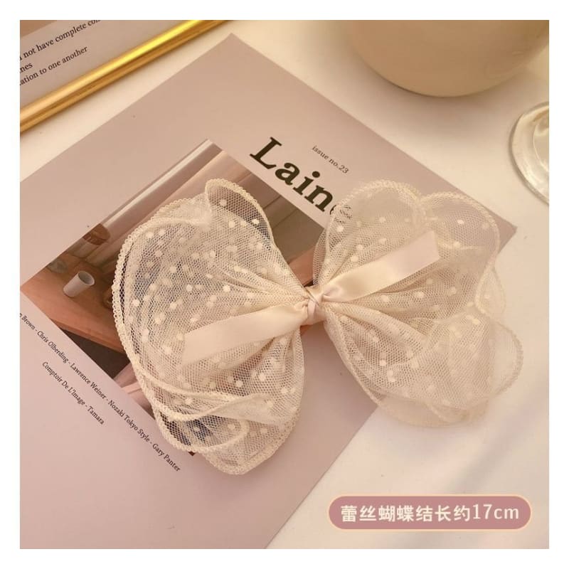 Mesh Bow Hair Clip (Various Designs)