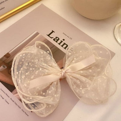 Mesh Bow Hair Clip (Various Designs) - K10# - French