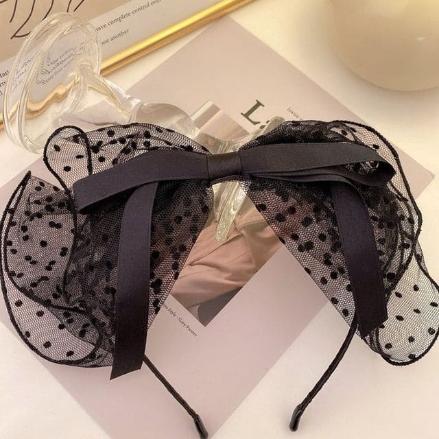 Mesh Bow Hair Clip (Various Designs) - K7# - Headband