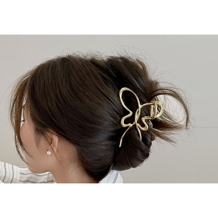 Metal Butterfly Hair Claw Clip