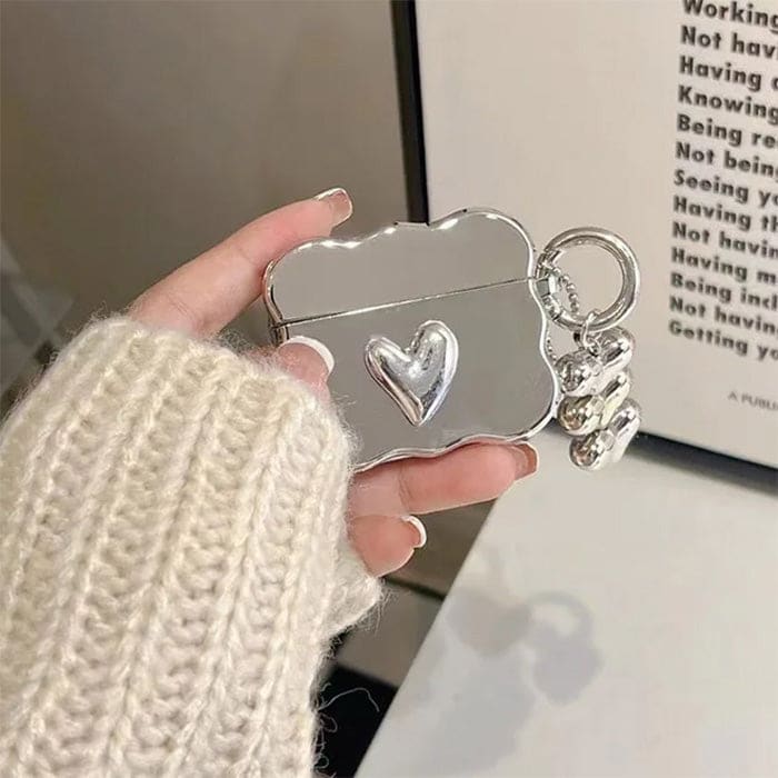 Metal Heart Airpods Case - AirPods Case