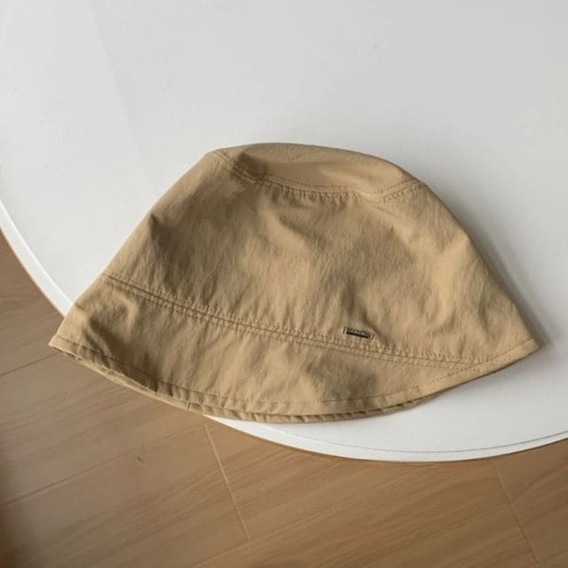 Metal Plate Bucket Hat - Khaki / M