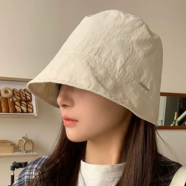 Metal Plate Bucket Hat - Off-White / M