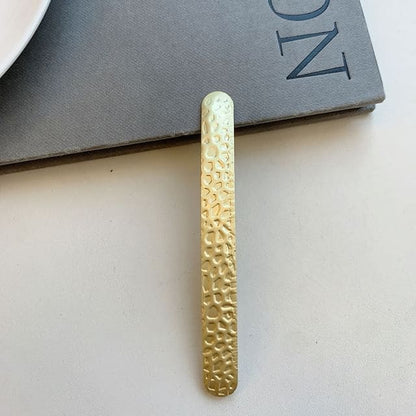 Metallic Hair Clip - 01 - Gold / One Size