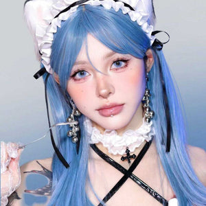 Michi Blue Streamer Cosplay Wig ON1511 - Blue