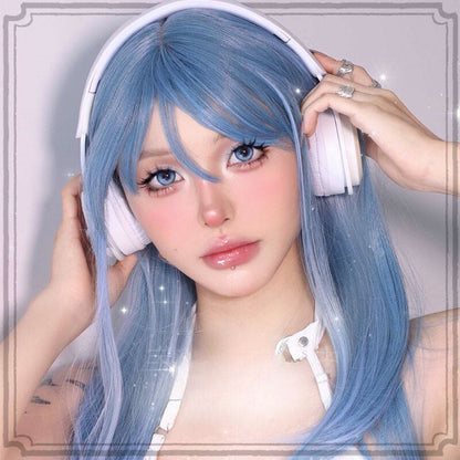 Michi Blue Streamer Cosplay Wig ON1511 - Blue