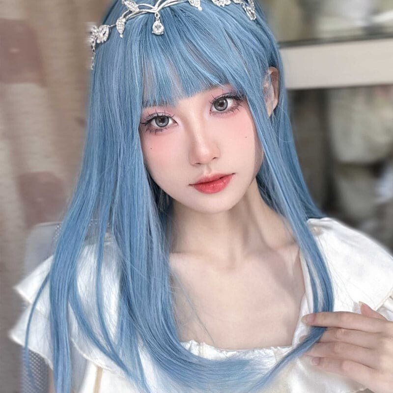 Michi Blue Streamer Cosplay Wig ON1511 - Blue