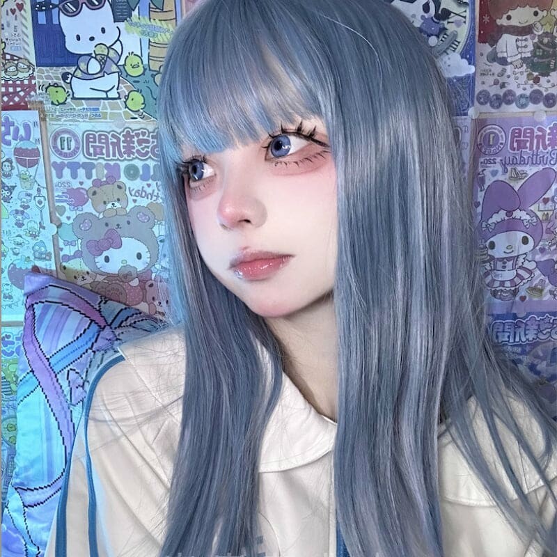 Michi Blue Streamer Cosplay Wig ON1511 - Blue