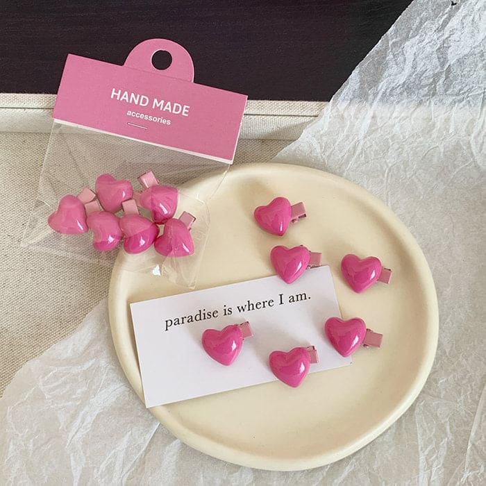 Mini Hearts Hair Clips - Other