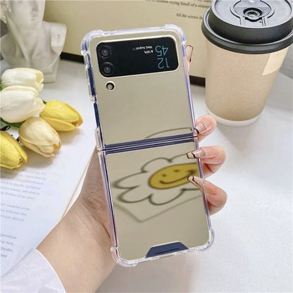 Mirrored Phone Case - Samsung Flip - Gold / Samsung Galaxy