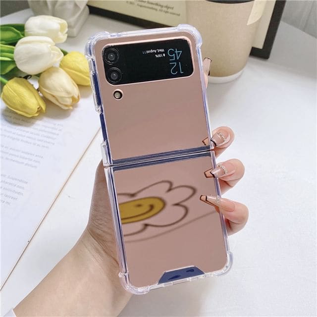 Mirrored Phone Case - Samsung Flip - Rose Gold / Samsung