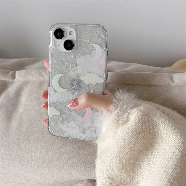 Moon Cloud Phone Case - iPhone 15 Pro Max / 15 Pro / 15