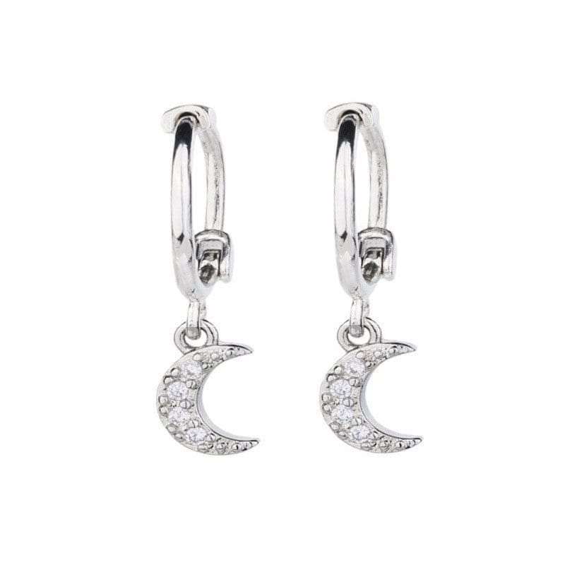 Moon / Star Alloy Drop Earring