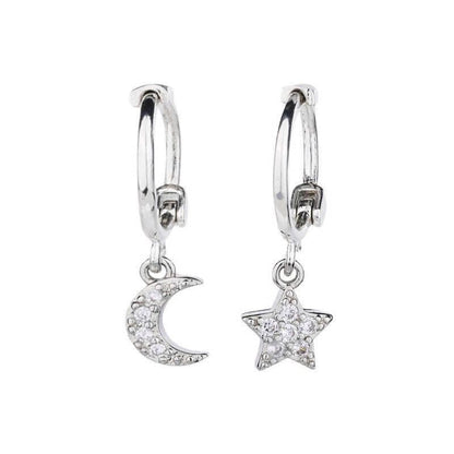 Moon / Star Alloy Drop Earring