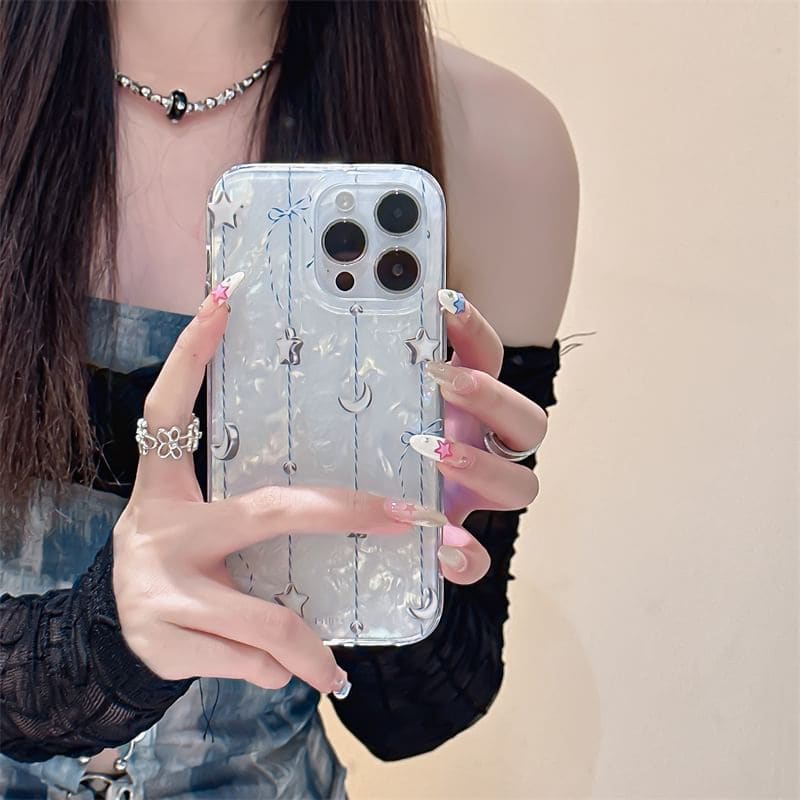 Moon & Star Phone Case - iPhone 15 Pro Max / 15 Pro / 15