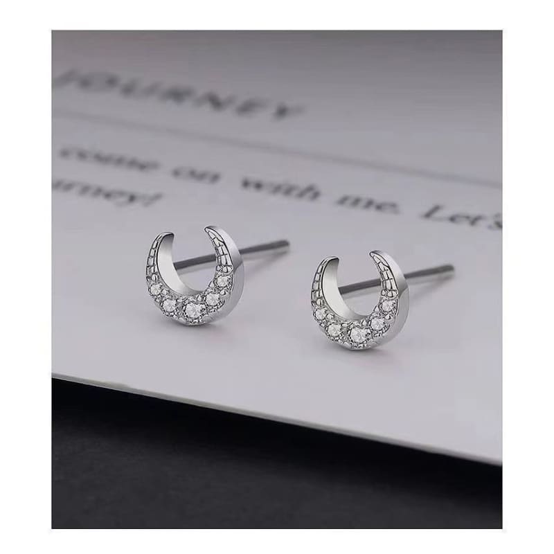 Moon Stud Earring