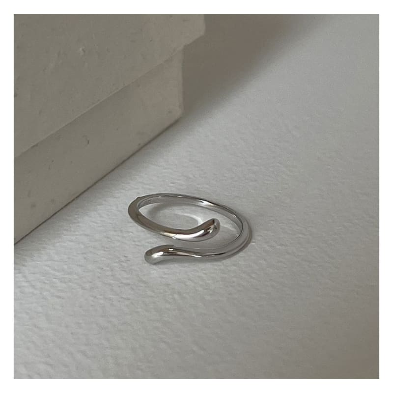 Moonstone Alloy Open Ring / Irregular Alloy Open Ring