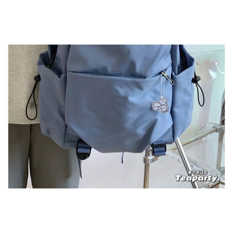 Multi-Pocket Backpack / Bag Charm / Set