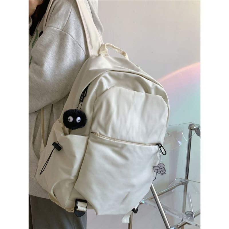 Multi-Pocket Backpack / Bag Charm / Set