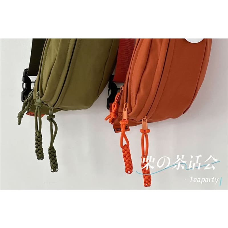 Multi-Pocket Belt Bag / Bag Charm / Set