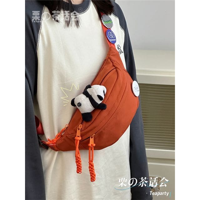 Multi-Pocket Belt Bag / Bag Charm / Set - With Panda