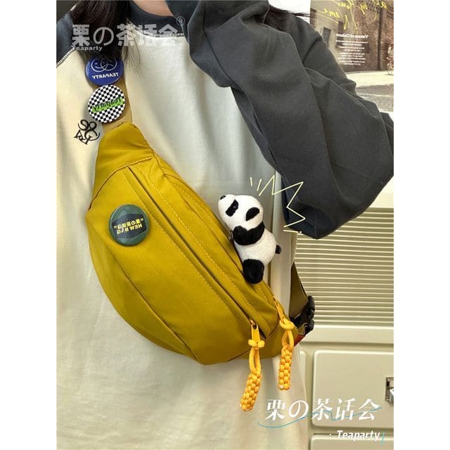 Multi-Pocket Belt Bag / Bag Charm / Set - With Panda