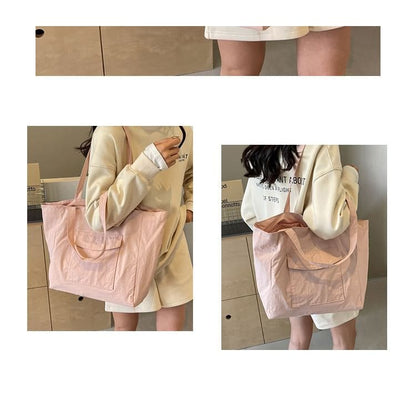 Multi-Pocket Tote Bag